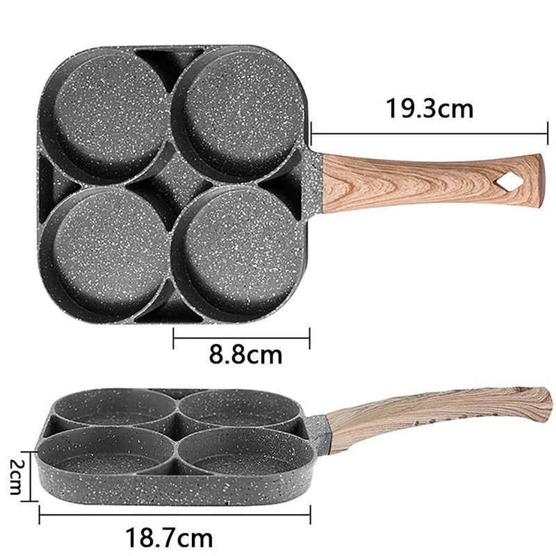 MultiCook®️- Frigideira de 4 divisórias - Antiaderente